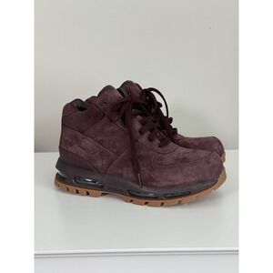 Nike Air Max Goadome Deep Burgundy Suede Gum Bottom 865031-602 Men's Sz 9 NEW